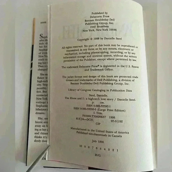Danielle Steel The Klone and I Hardcover - Picture 6 of 12